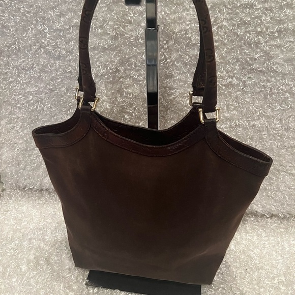 GUCCI Shoulder Bag Tote 279153 Canvas Leather Trim - Picture 7 of 15